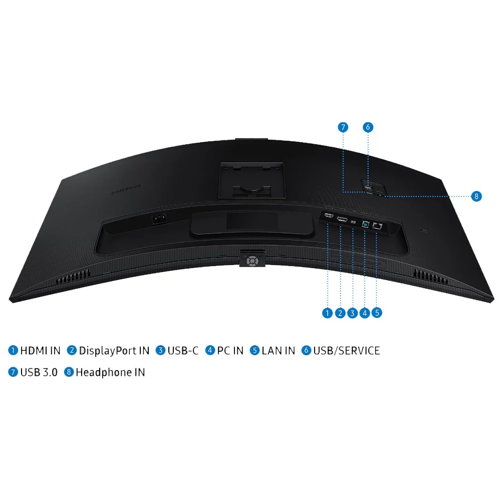 SAMSUNG ViewFinity LS34C650VAEXXT (VA 2K Curved USB-C Webcam) - Image 6